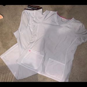 HeartSoul white scrubs.